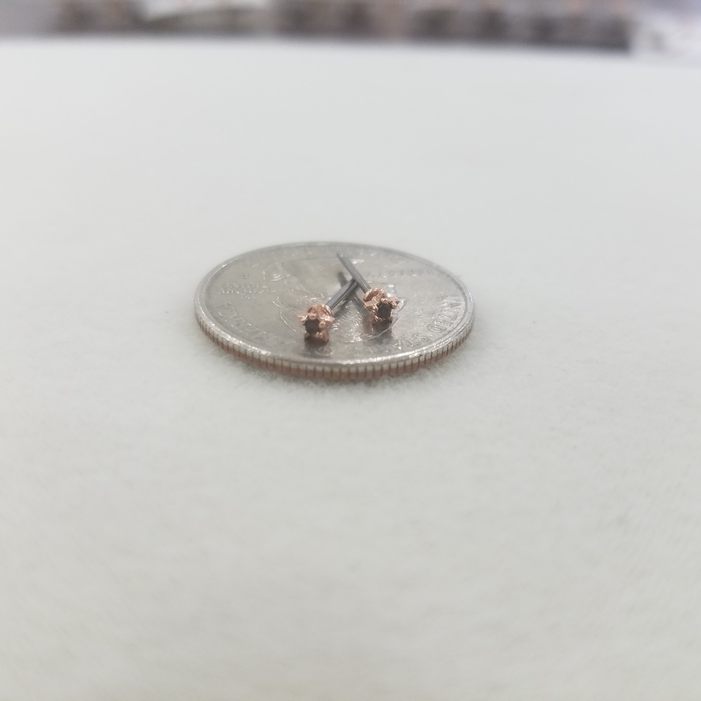 Tiny Cubic Stud Earrings